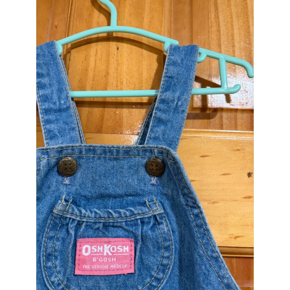 Vintage OshKosh B’gosh Made in USA Denim Balloon Overalls 18M Genuine Article